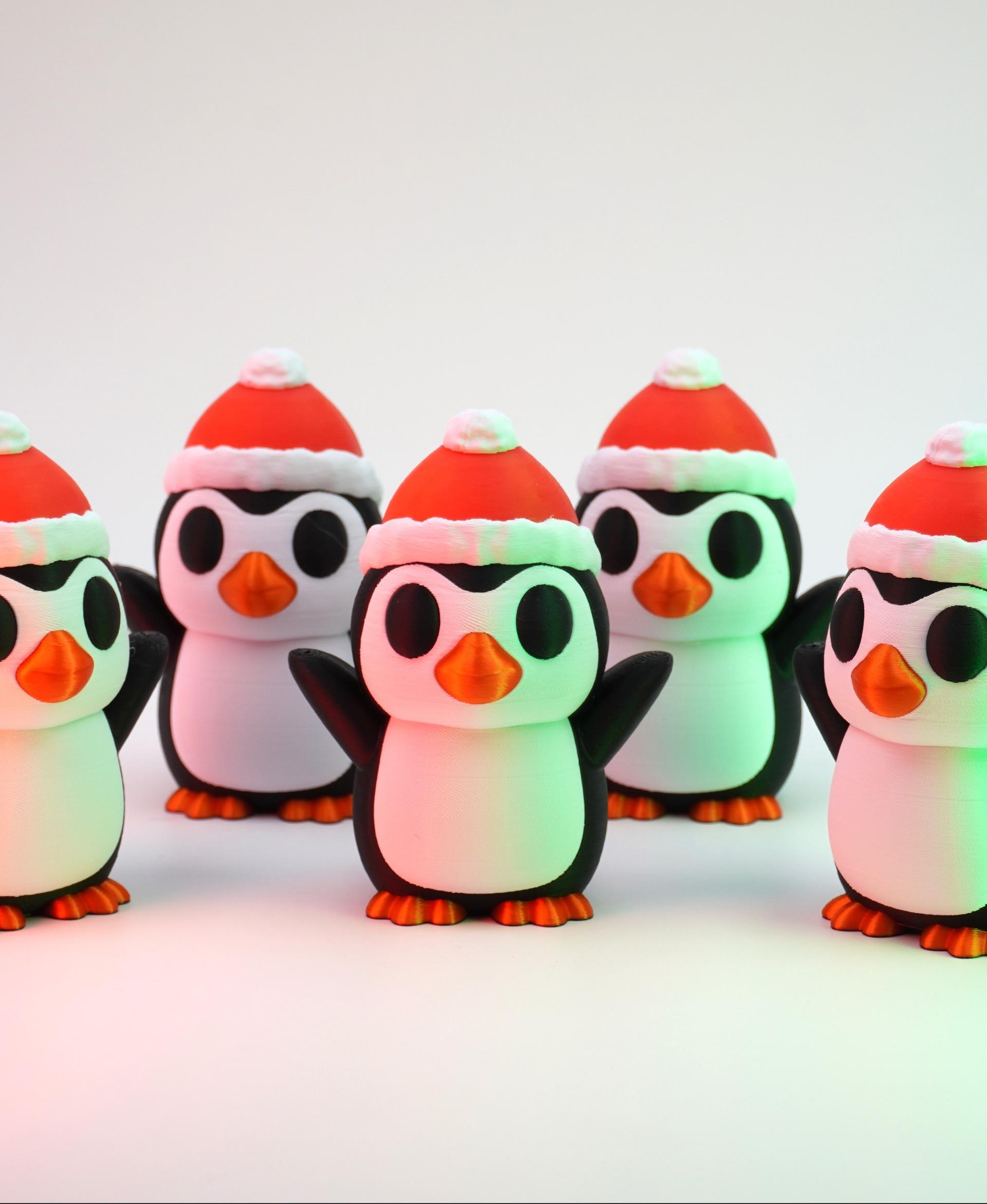 Penguin with Hat Ornament 3d model