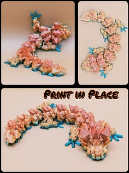 Articulated Flexi Baby-Kristall Drache V.2 3d model