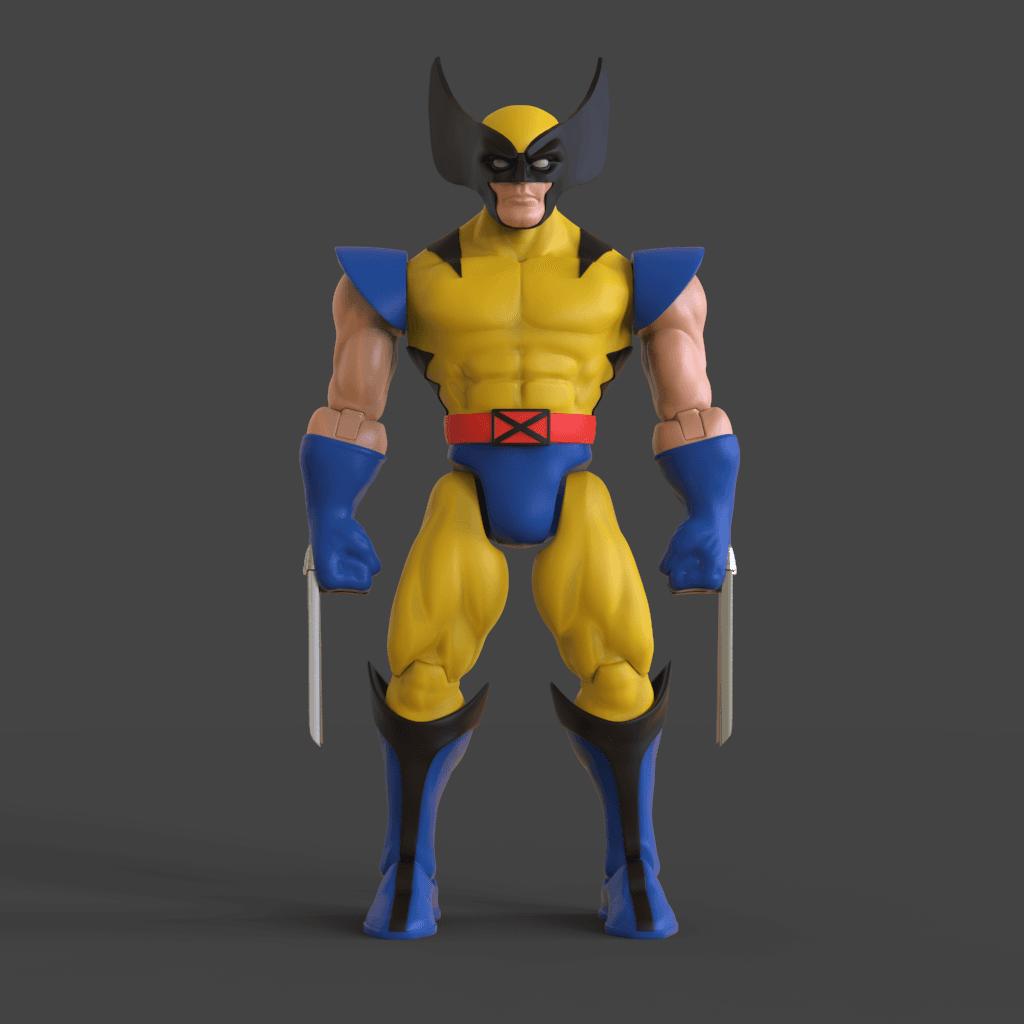 Wolverine Action Figure 3d model