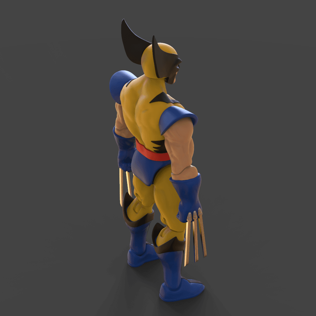 Wolverine Action Figure 3d model