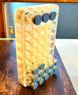 Medication Vial 2ml (Type 2R) Vial Tray/Rack 40 Count 3d model
