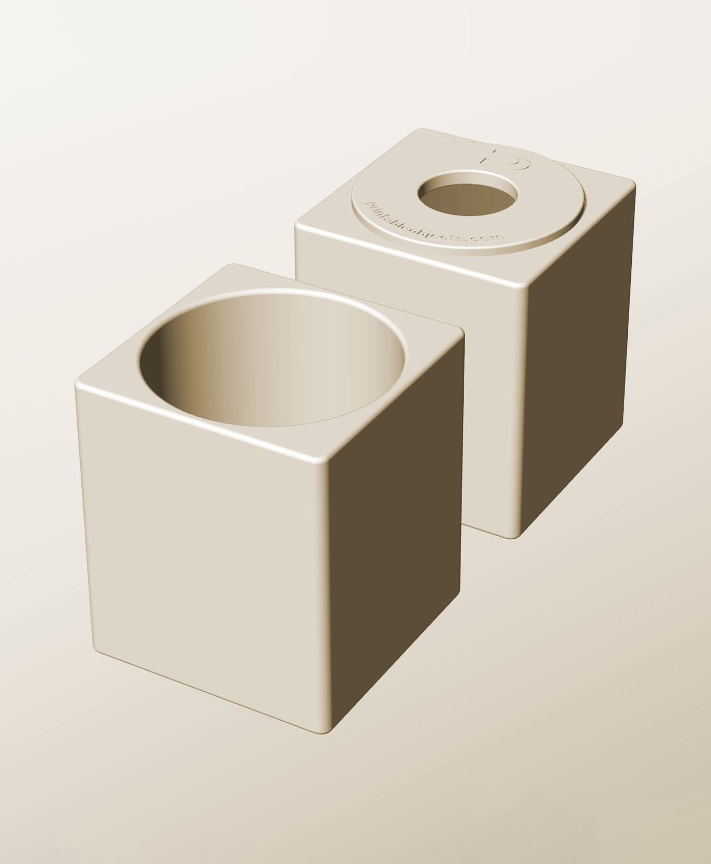 CS96-120-P Stacking pierced component box bin for makers 3d model