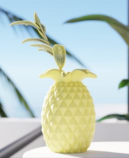 Pineapple Vase – Unique Home Decor | Tropical Style Vase 3d model
