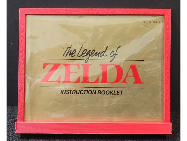 NES Game Manual Frame 3d model