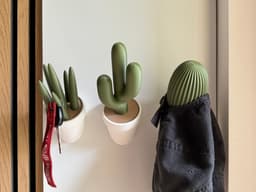 Cacthooks, a collection of wall hangers. 3d model
