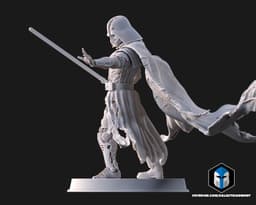 Damaged Darth Vader Figurine - Pose 1 - 3D Print Files 3d model