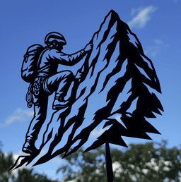 Mountain Climber Adventure Wall Art.stl 3d model