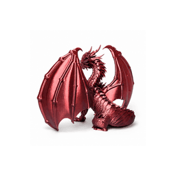 OBSIDIAN FLAME DRAGON / GOTHIC DECOR / SHELF SCULPTURE DECOR / MODERN DRAGON SCULPTURE 3d model