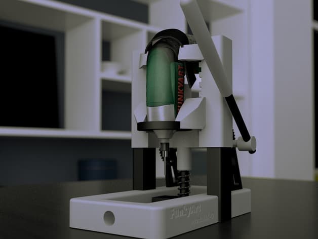 ModulIX-O - Universal Micro Drill press - Bosch IXO, Dremel, Makita,. (Mini-Standbohrer) 3d model