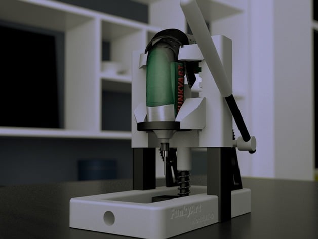 ModulIX-O - Universal Micro Drill press - Bosch IXO, Dremel, Makita,. (Mini-Standbohrer) 3d model