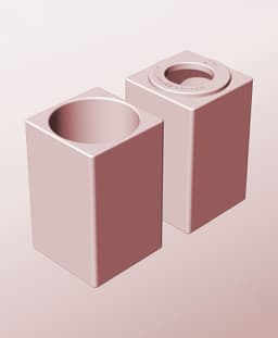 CS68-120-P Stacking pierced component box bin for makers 3d model