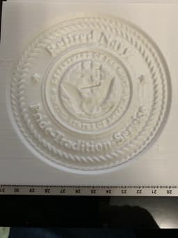 Retired Navy Lithophane 3d model