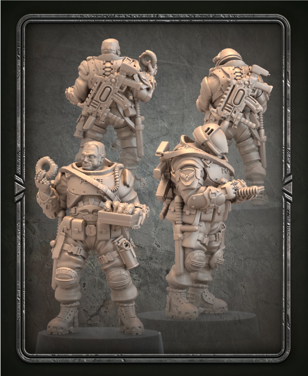 Idle Patrolmen 3d model