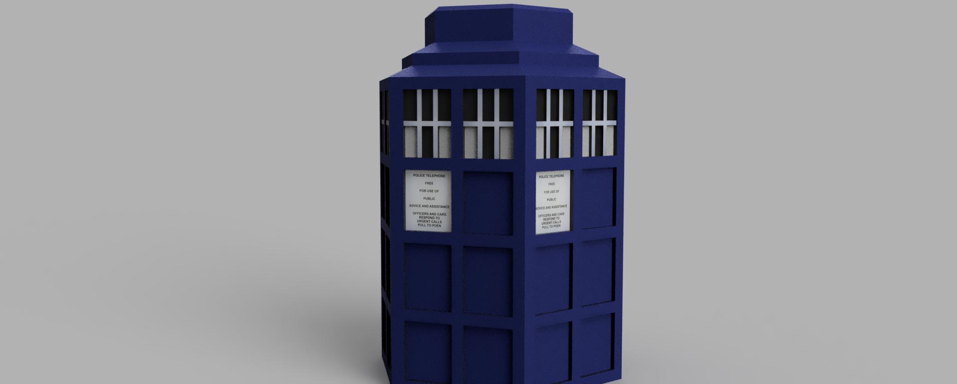 TARDIS VASE (support free) 3d model