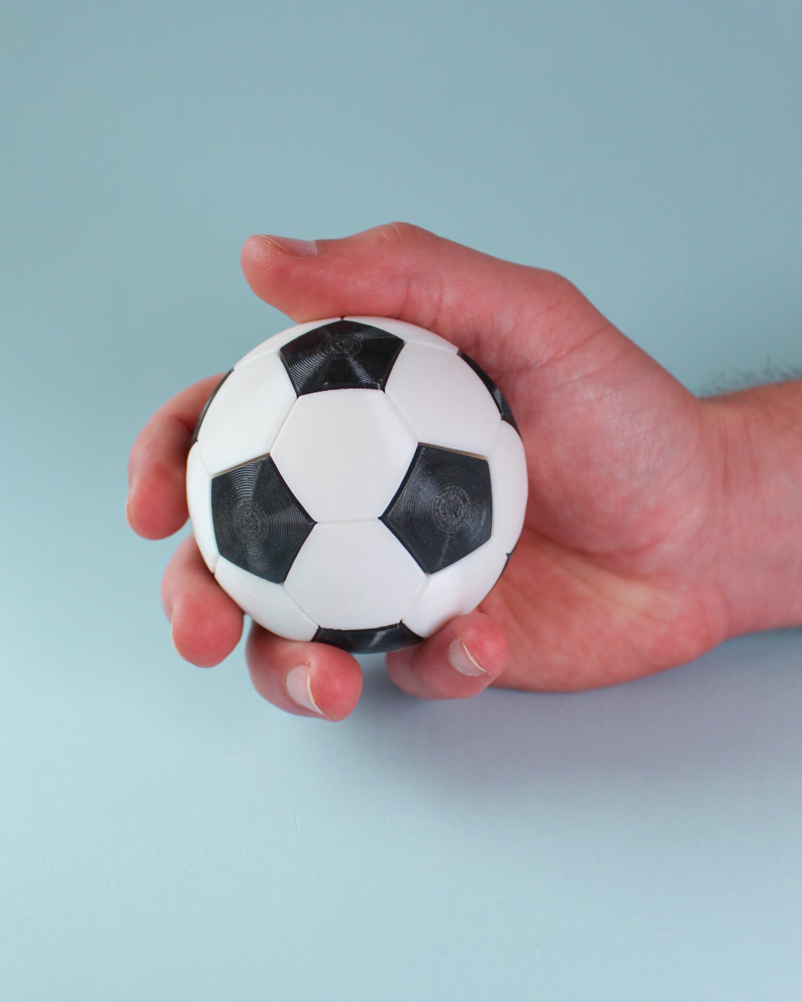 Soccer Ball Fidget Clicker Keychain 3d model
