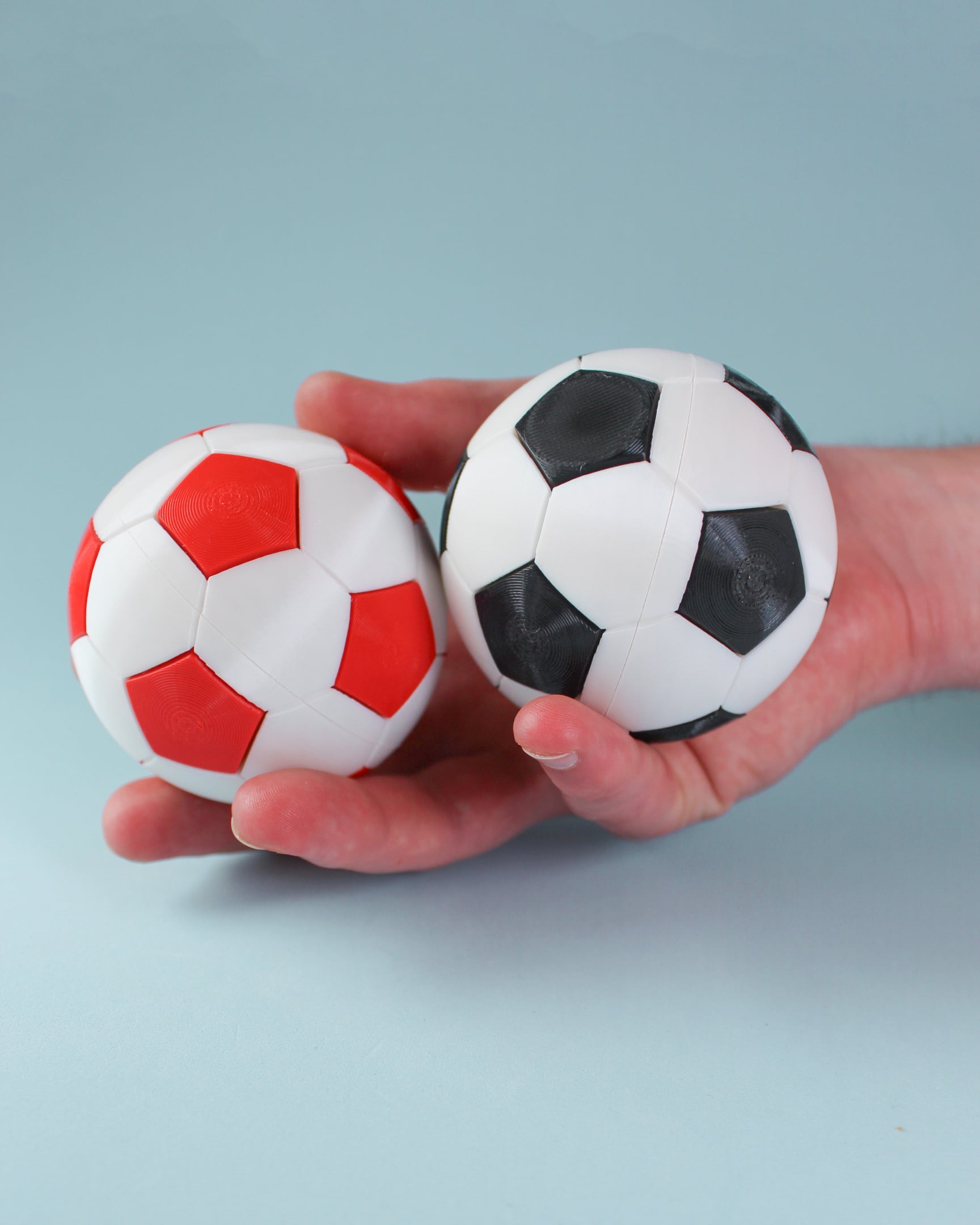 Soccer Ball Fidget Clicker Keychain 3d model