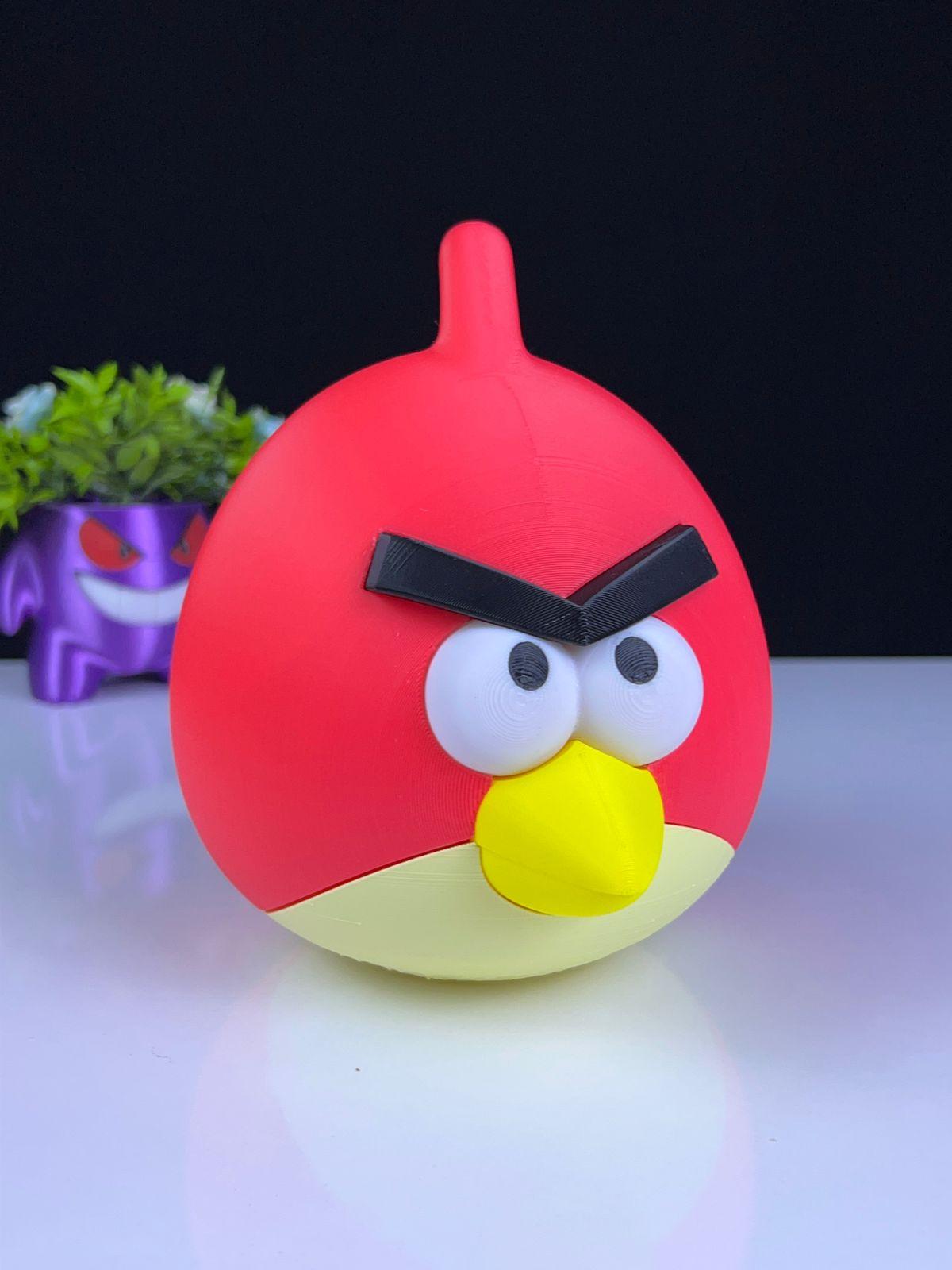red angry bird  3d model