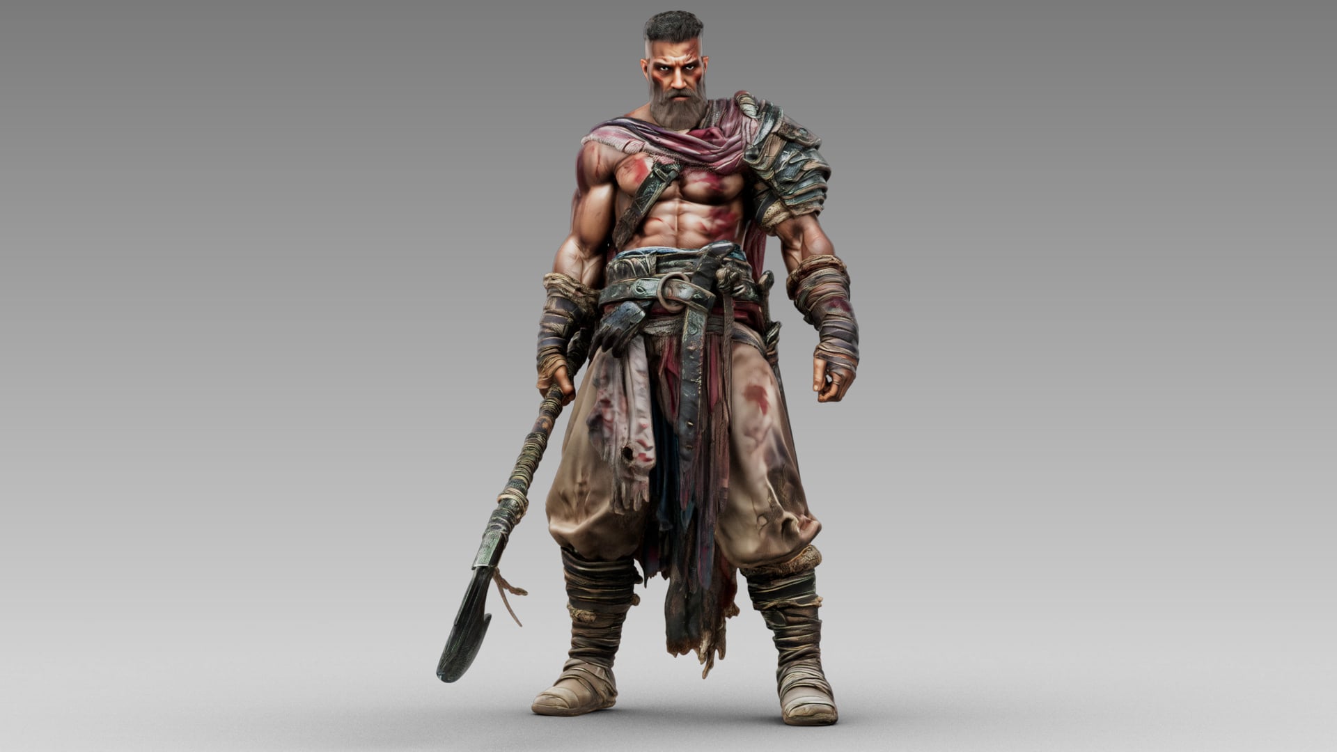 Wasteland Warrior 3d model