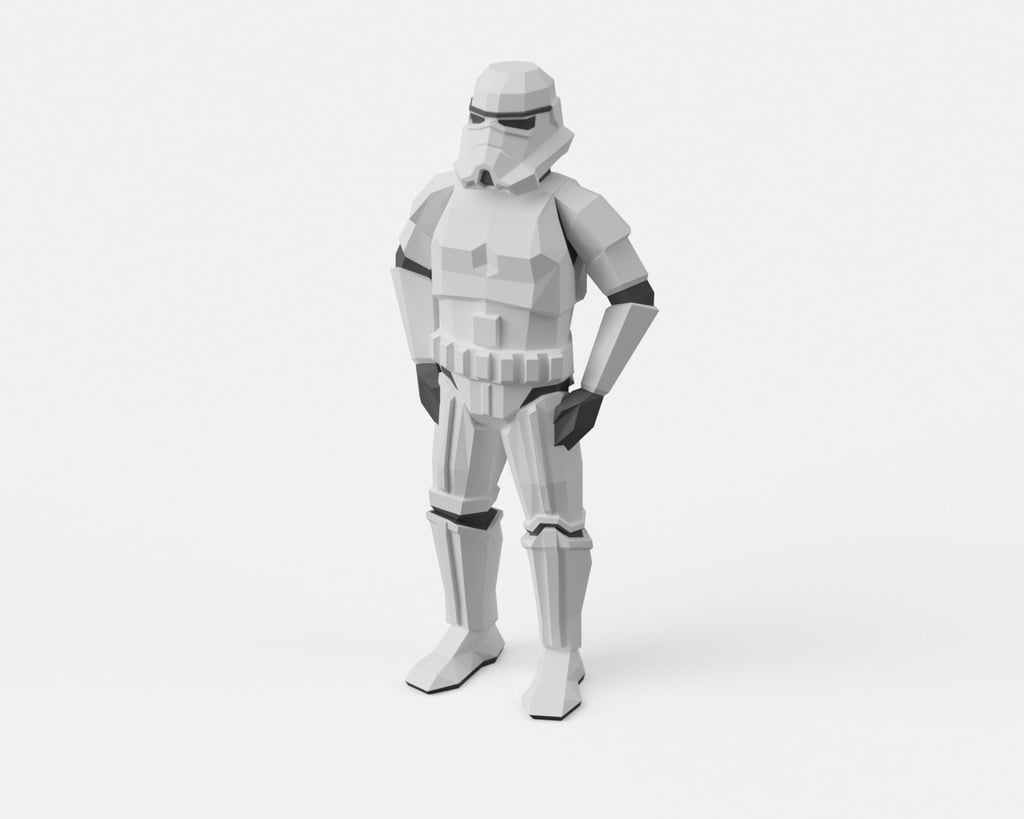 Low-Poly Space Toys - Multi and Dual Extrusion version 3d model