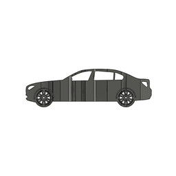 750 M sport 2013 3D Car Flip Art Desk Display 3d model