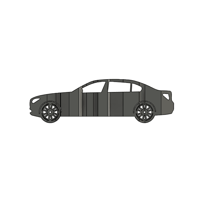 750 M sport 2013 3D Car Flip Art Desk Display 3d model