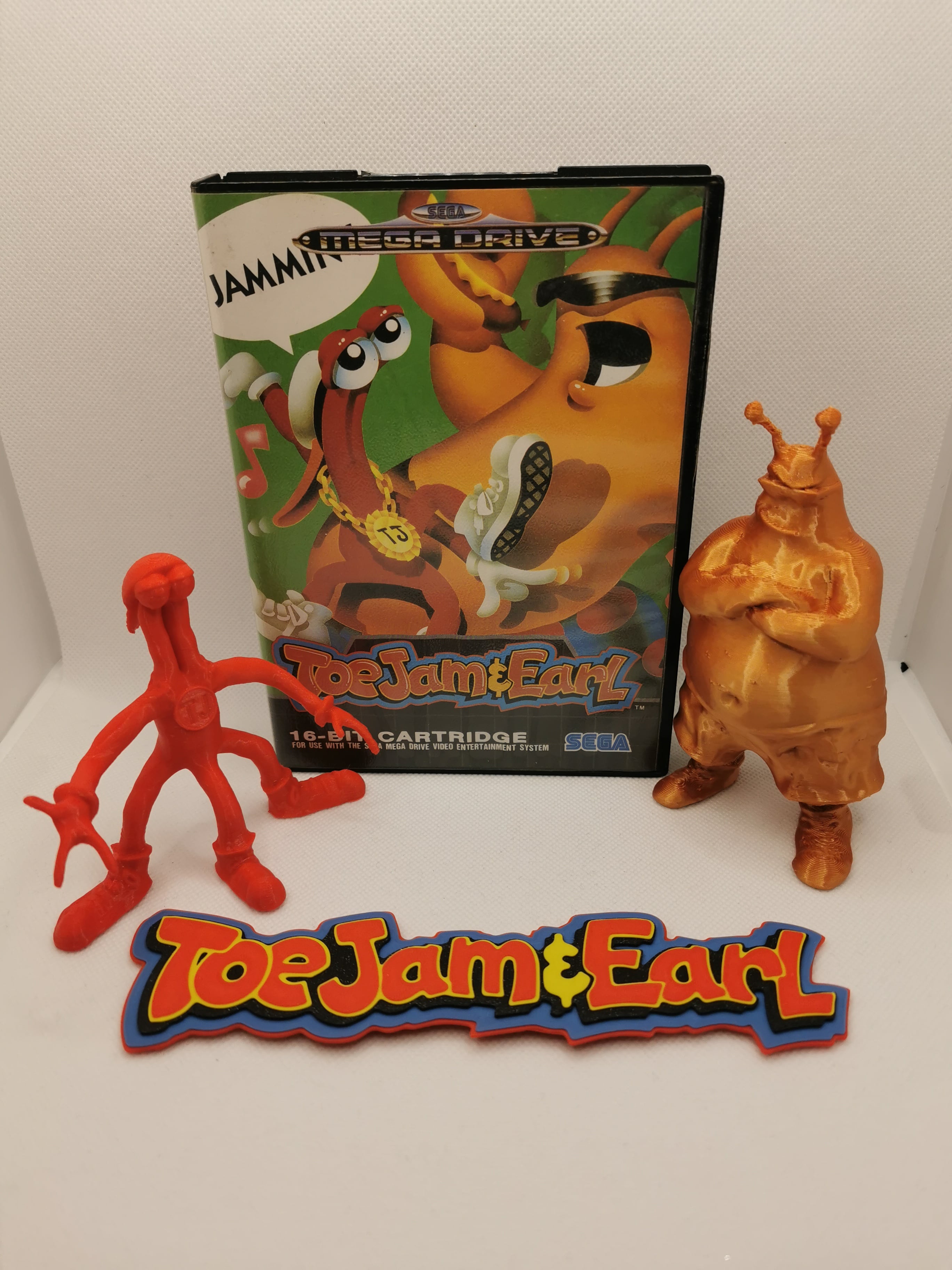 ToeJam & Earl Figures and Logo 3d model