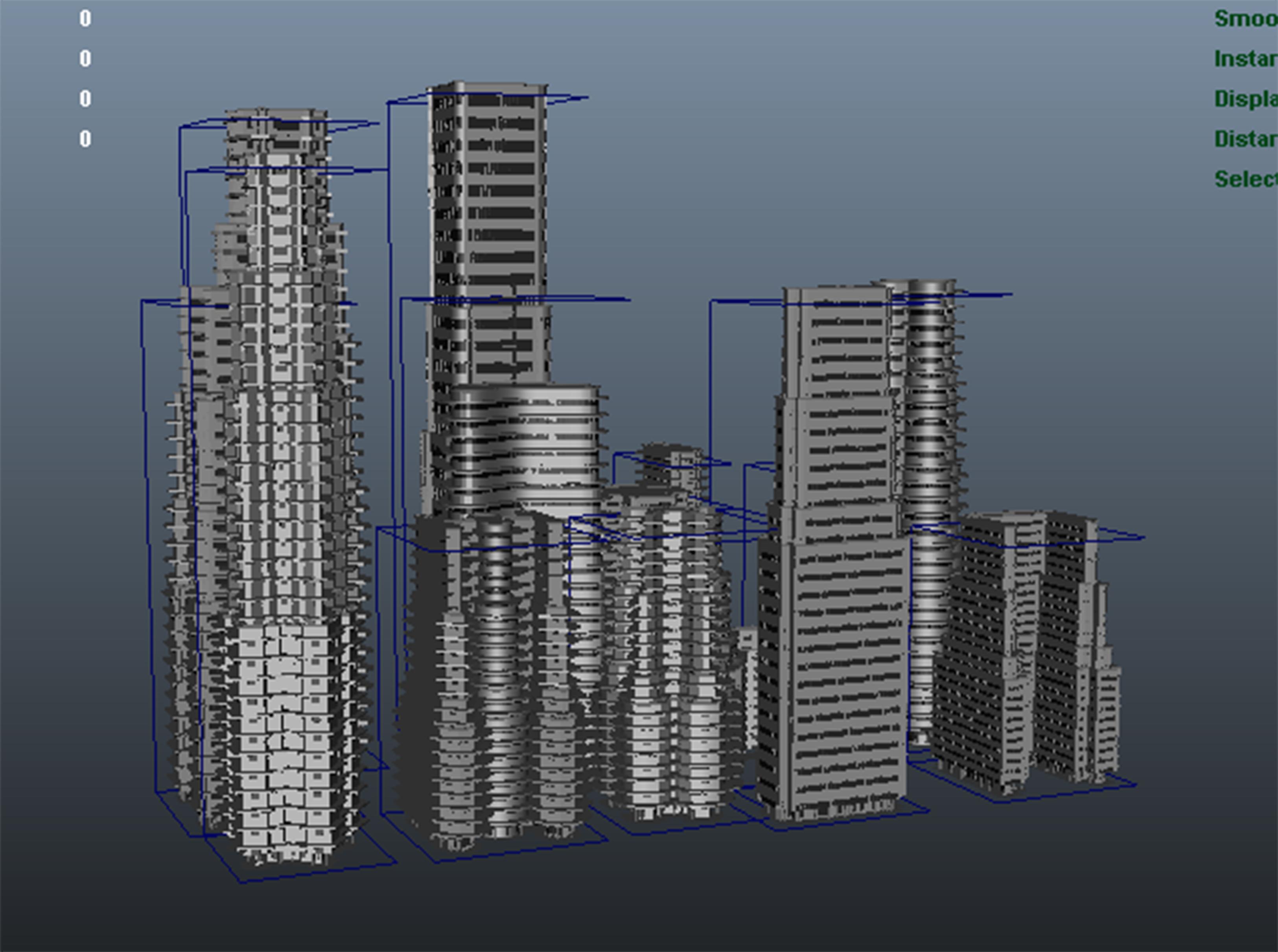 Skyscrapers.obj 3d model