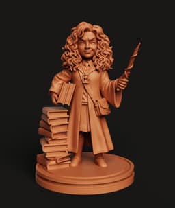 Clever Witch Girl STL | Fantasy 3D Print | Magic Decor 3d model