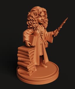 Clever Witch Girl STL | Fantasy 3D Print | Magic Decor 3d model