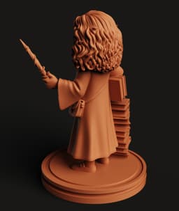 Clever Witch Girl STL | Fantasy 3D Print | Magic Decor 3d model