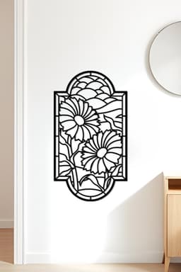 Flower Wall Art, Wall Decor, Home Decor 3d model
