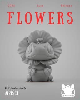 Grumpii 3D Printable Arttoy - 2026 June Release - Flowers 3d model