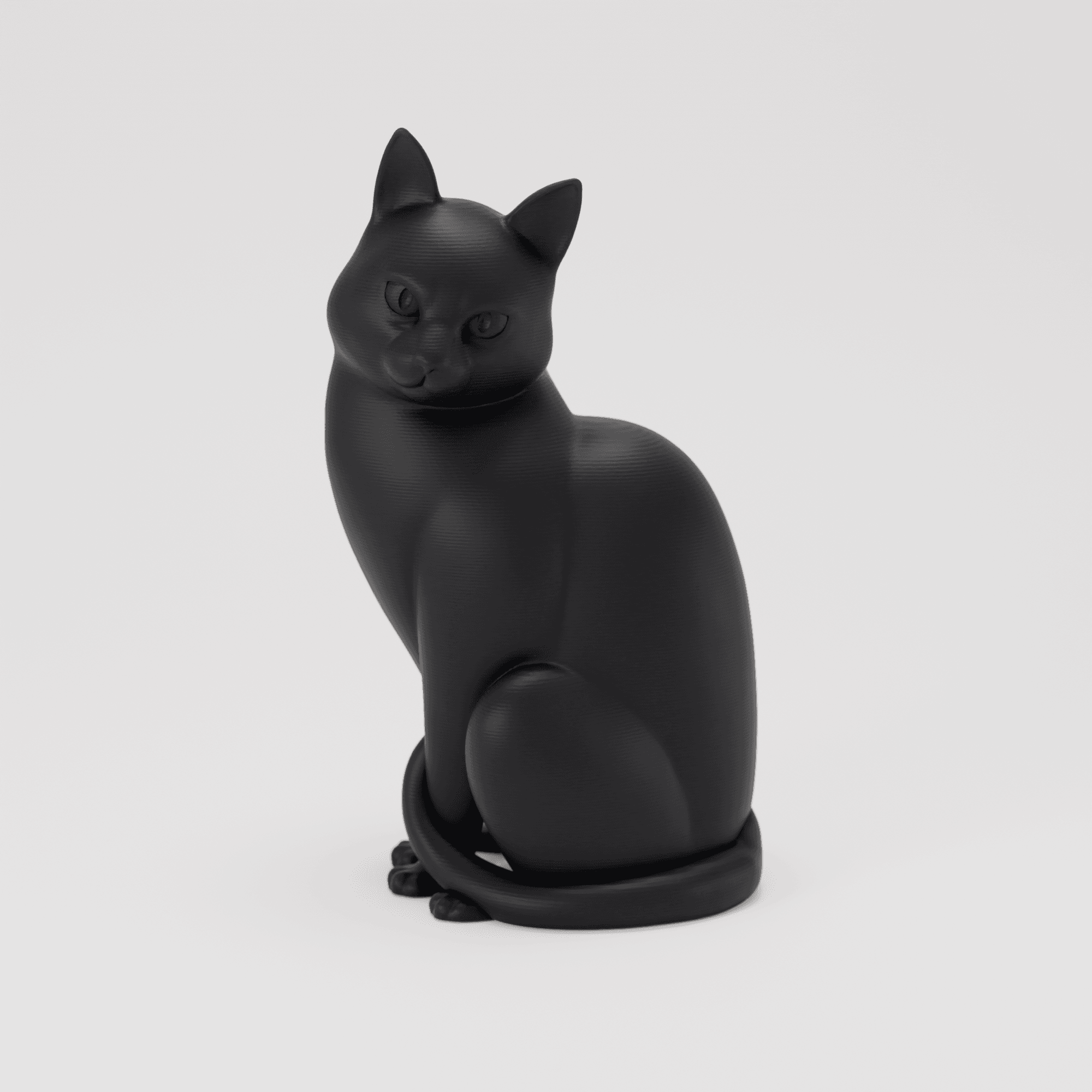 Modern Cat Sculpture 3d model