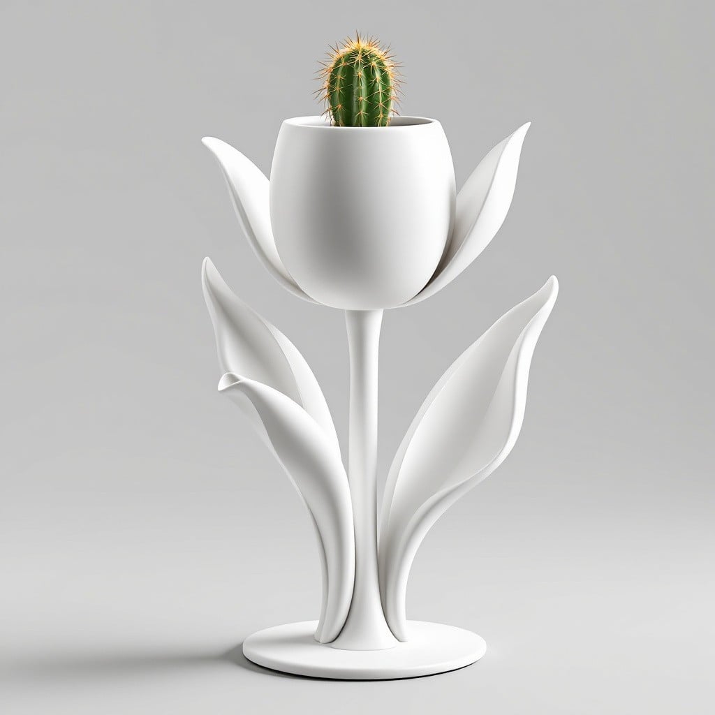 Iris Flower Pots - Perfect Home Decorations 3d model