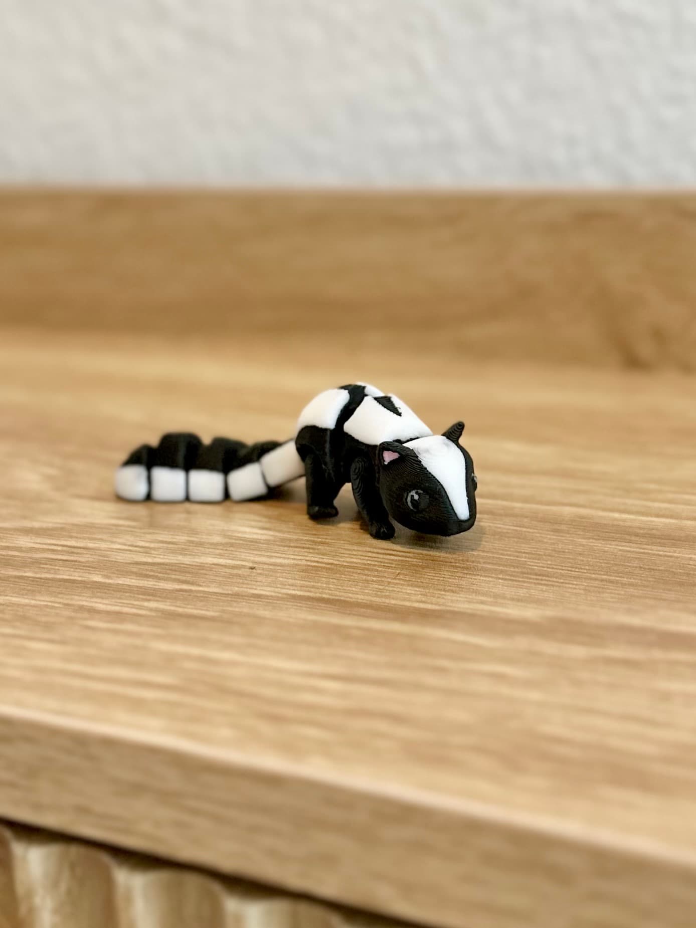 I printed the skunk and cow on the same plate and it worked out great! I love how cute and soft the face is and the tiny pink ears are just subtle enough to be important