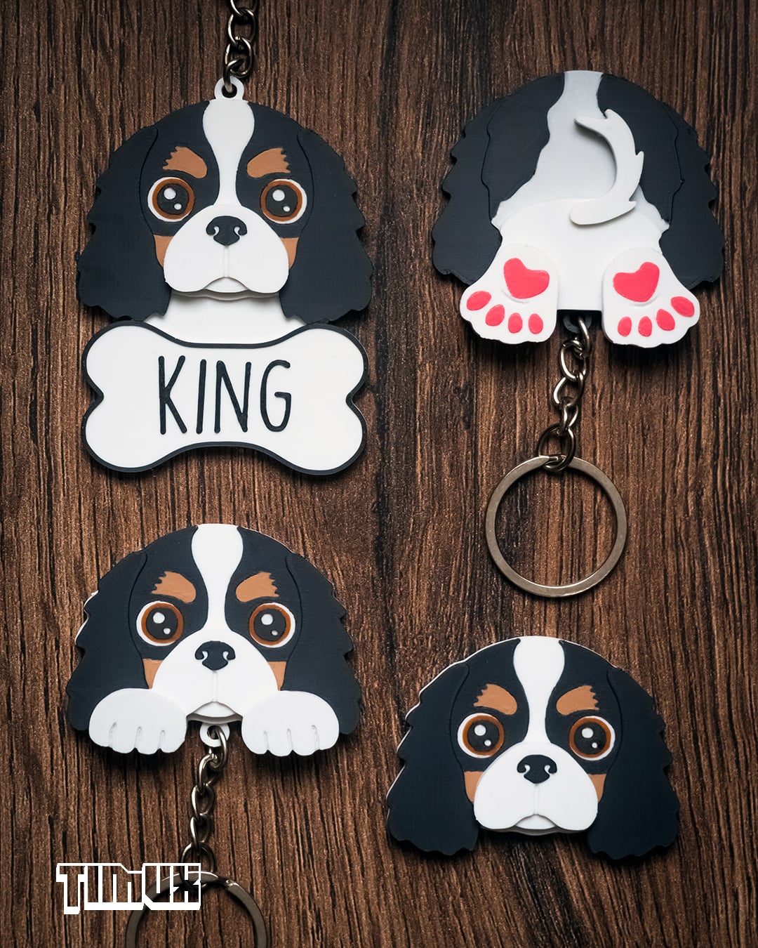 CAVALIER KEYCHAIN SET 3d model