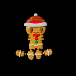 Articulated Christmas Cookie – Festive 3D Printable Baking Design 3d model