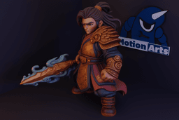 Samurai cartoon.stl 3d model