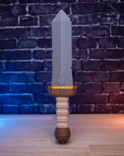 Invictus - Sword Cosplay Prop Kit | No Supports, No AMS, No Glue 3d model