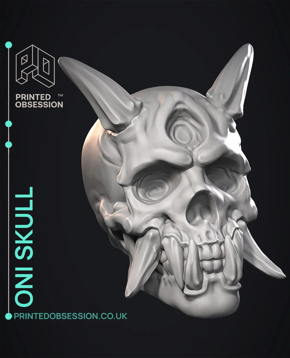 Oni skull - Original Design 3d model