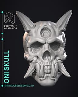 Oni skull - Original Design 3d model