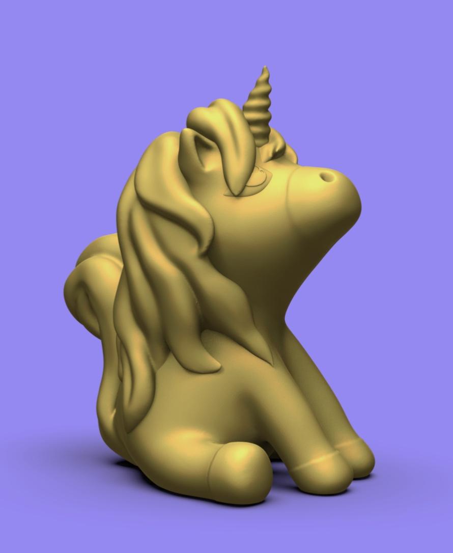 Cute Unicorn (No supports) 3d model