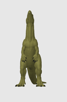 Realistic Parasaurolophus Dinosaur Figurine 3d model