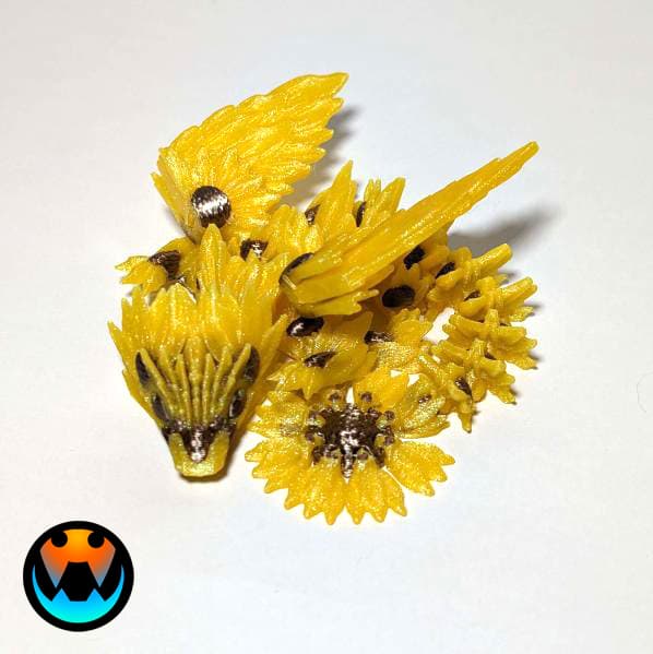 Baby Sunflower Dragon 3d model