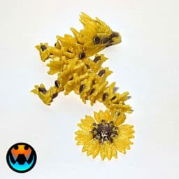 Baby Sunflower Dragon 3d model