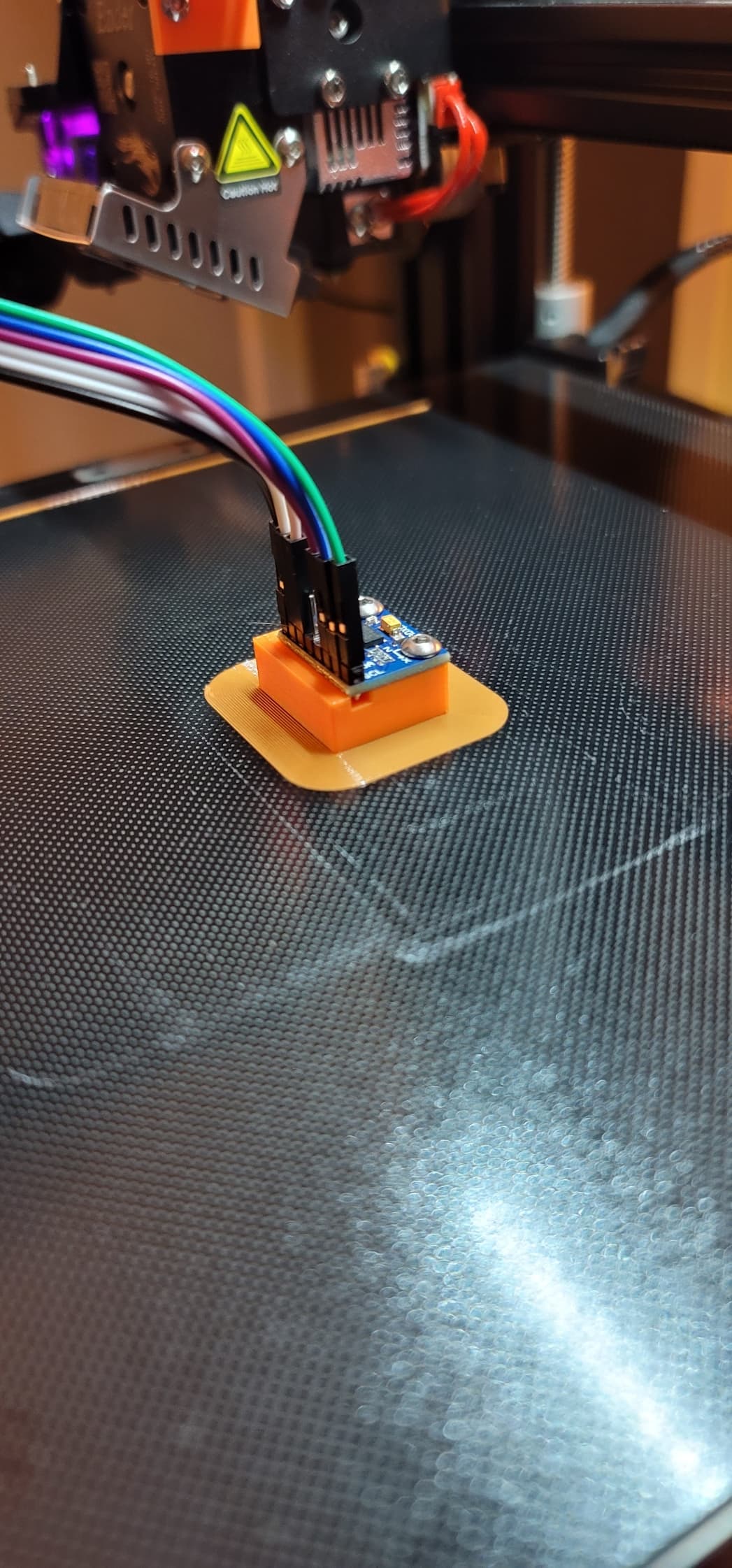 Print-in-Place Adafruit ADXL345 Bed Mount 3d model