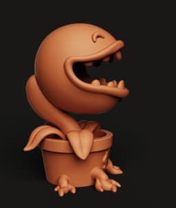 Carnivorous Plant Pot Multi-Color 3MF | Gaming Figurine | Bambu Ready 3d model