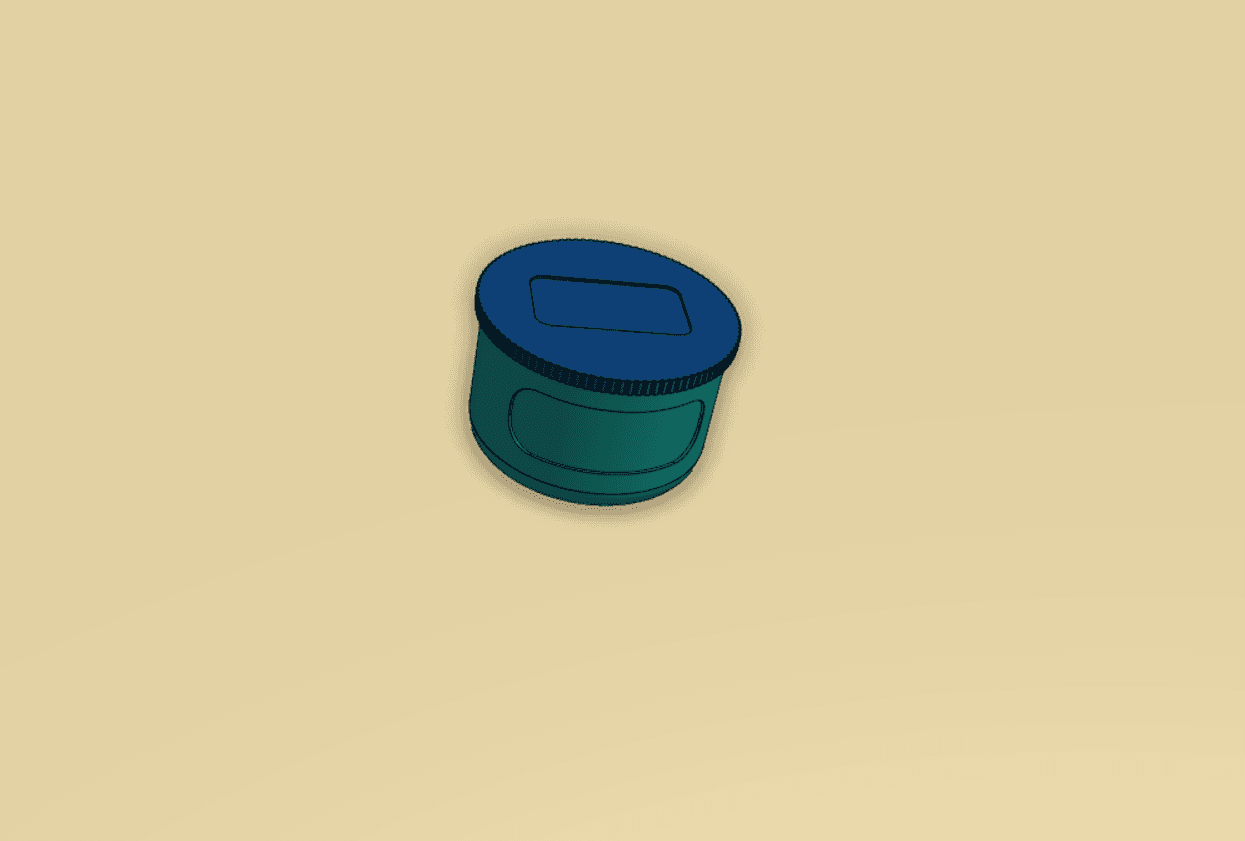Paint Mixer - Round Container - 40x25 3d model