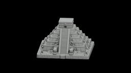 Chichen Itza Serpent Pyramid STL - Printable Landmark Desk Miniature 3d model