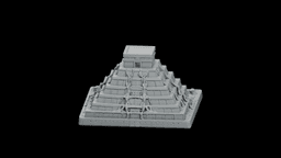 Chichen Itza Serpent Pyramid STL - Printable Landmark Desk Miniature 3d model
